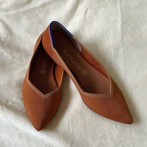 Rothy’s Point Flats size 10.5, Fawn